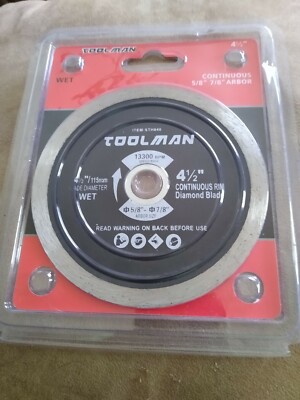 4-1/2 Toolman Rim Diamond Blade For  Tile And Masonry