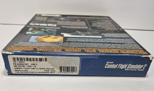Microsoft Combat Flight Simulator 2 WW II Pacific Theater New Old Stock SEALED - Picture 7 of 7