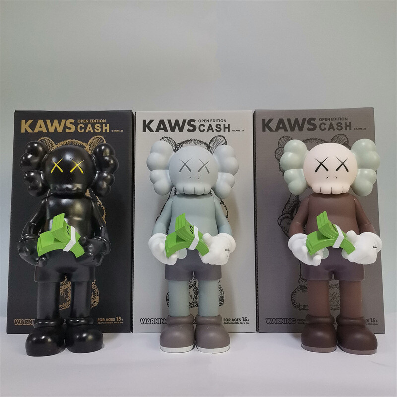 Kaws Companion Counting Money Action Figure Statue 12in Gift for