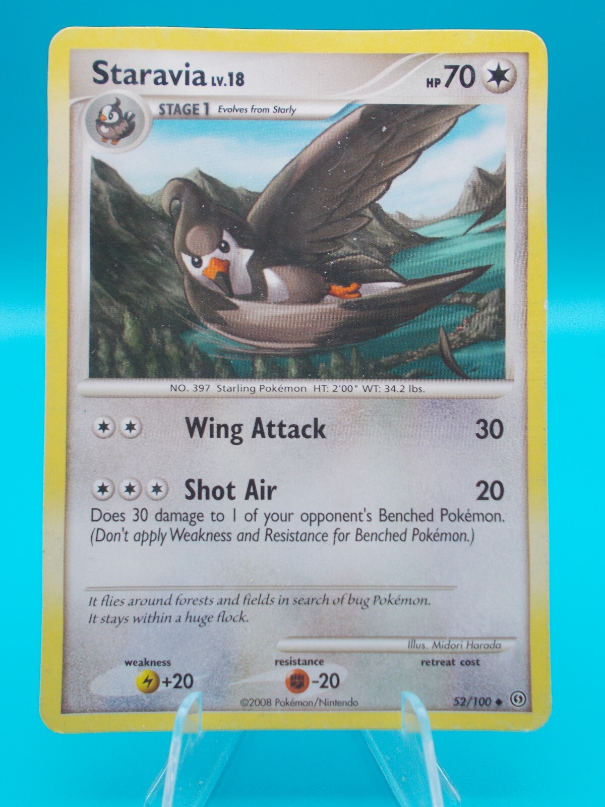 Staravia 52/100 Stormfront Pokémon TCG Regular Lightly Played