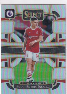 Panini Select 2023-24 Premier League No. 77 Nicolas Dominguez Silver Prizm