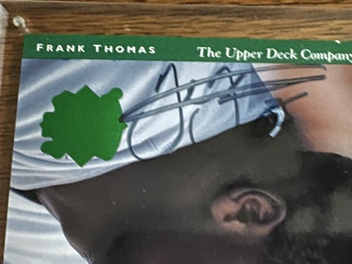 FRANK THOMAS AUTOGRAPH SIGNED UPPER DECK JUMBO CARD WHITE SOX THE BIG HURT JSA - Picture 3 of 14