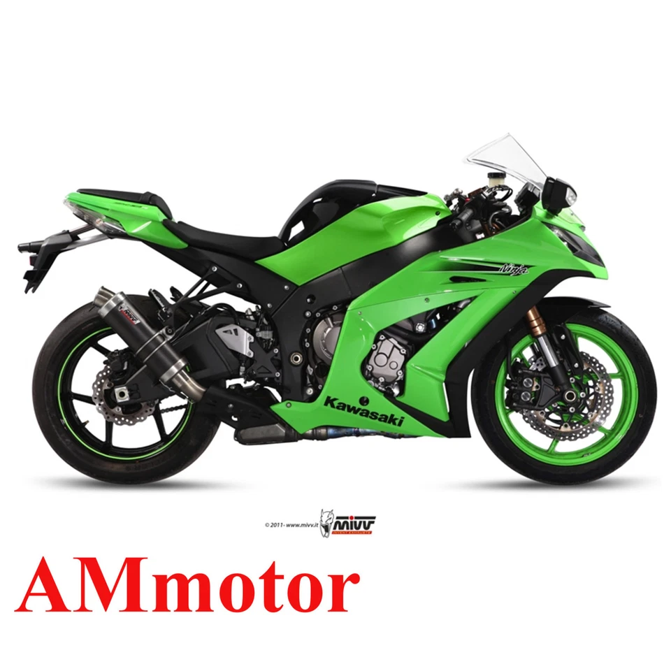 Mivv Kawasaki ZX-10 R 2012 12 Pot D' Echappement Moto Gp Carbon - Photo 1/1