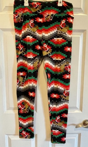 TC Lularoe Christmas leggings Southwest 