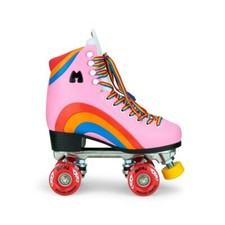 Moxi Rainbow Rider Roller Skates Pink Heart Size 6 w7-7.5 READY TO SHIP NOW 