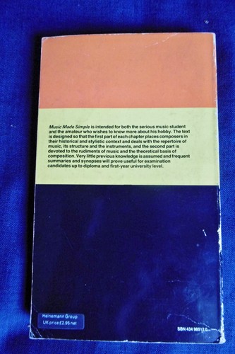 LIVRE SUR L'APPRENTISSAGE DE LA MUSIQUE EN ANGLAIS "MUSIC MADE SIMPLE" P DIMOND - Imagen 2 de 7