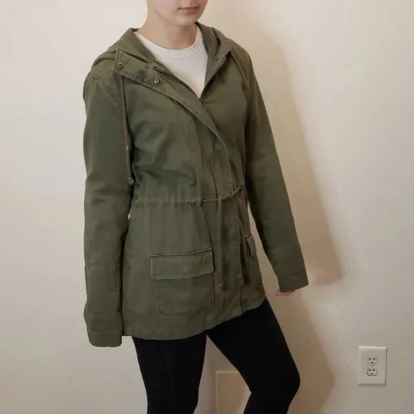 Green utility shop jacket