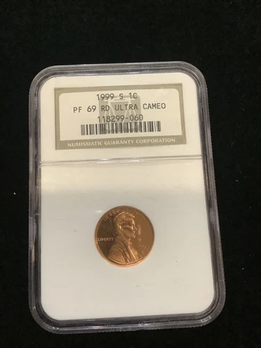 1999-S Lincoln Cent NGC Proof 69 Red Ultra Cameo Super nice coin as pictured