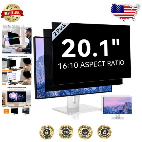 20,1 Zoll Breitbild Monitor Sichtschutzfilter mit Mikrolamellentechnologie - 2er Pack