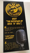 Elvis Presley Sun Studio  Brochure Memphis Tennessee Vintage Sun Records BR1