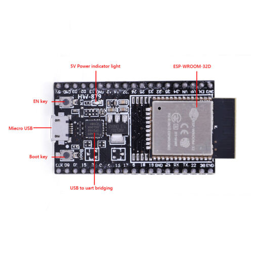 ESP32-DevKitC Core Board USB5V 3.3V/5V Induced Power Supply Development Board - Picture 5 of 12