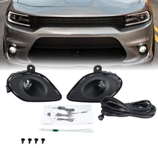 Bumper Fog Light Lamp w/ Bracket Wiring Kit For Dodge Charger SRT 2015-2022 2023