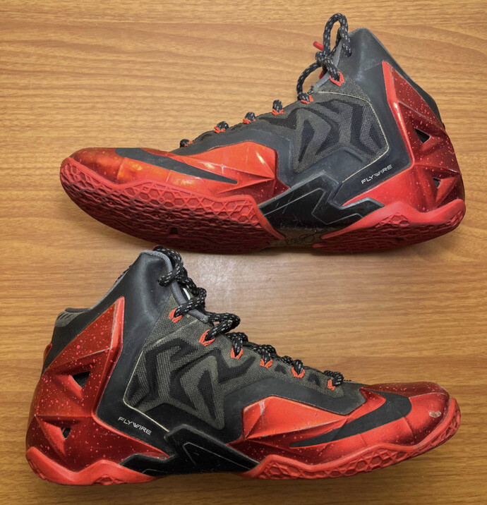 lebron 11 red and black
