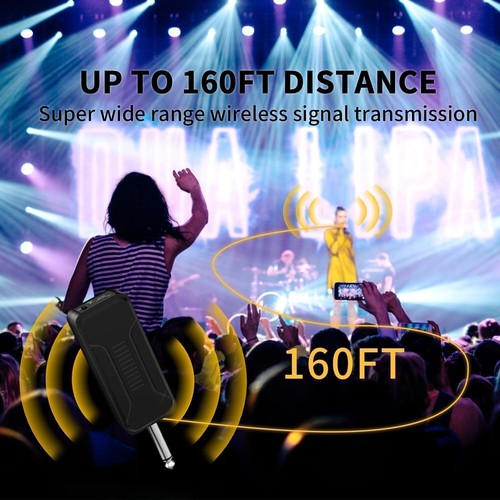 Dual Handheld Wireless Microphone System UHF Metal Dynamic Mics with Rechargeabl - Picture 2 of 7