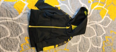 BABY /  INFANT Athletic Works 0-3 Months Zip Up Hoodies Infants BLACK   I7