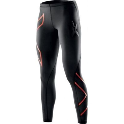 CLEARANCE!! 2XU | Womens Compression Tights ( Black/Scarlet )