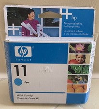 NEW Factory Sealed HP 11 Cyan Printer Ink Cartridge C4836AN EXP 2007