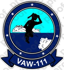 STICKER USN VAW 111 EARLY ELEVENS