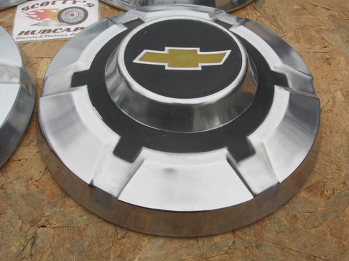 1968-75 CHEVY 3/4 TON PICKUP TRUCK, VAN STAINLESS DOG DISH HUBCAPS, SET OF 4 WOW - Picture 6 of 15