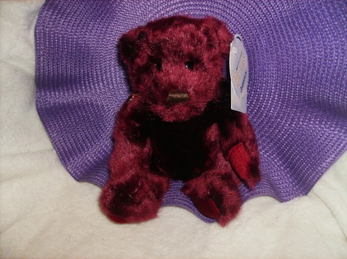 NEW WHITE 5" PLUSH TEDDY BEAR BRIDE & GROOM WITH NAVY COAT GOLD HANGING LOOP #D - Picture 10 of 14
