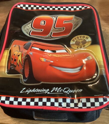 Disney Pixar CARS Movie Lightning McQueen INSULATED Lunch Bag 10 x 8 x 4 - 第 1/4 張圖片