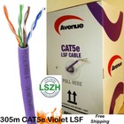 CAT5E Boxed Reel LSF Low Smoke Ethernet Cable 305m CCA FAST FREE SHIPPING Violet