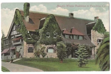 Pasadena California c1908 Adolphus Busch Ivy covered Home, Orange Grove Avenue