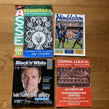 Job Lot Bundle Collection x 4 Manchester Utd AWAYS Football Programmes 1976-2008