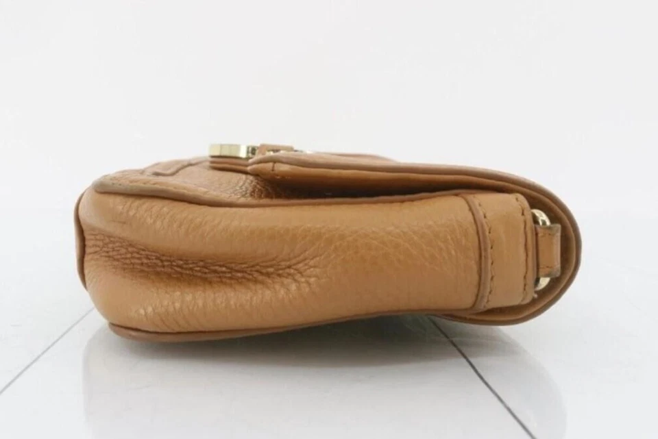 Pre-Owned Authentic Tory Burch Brown Leather Clutch/Chain Shoulder Bag with Logo - Image 3 of 3