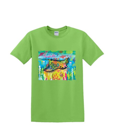Camiseta S a 2XL 3XL - STING RAY neón bajo el agua diversión náutica adulto - Imagen 11 de 72