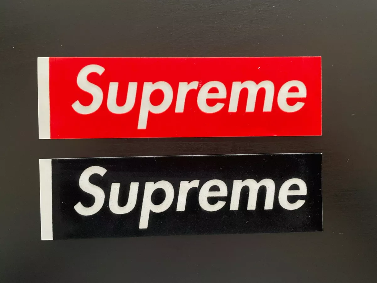 Supreme Felt Box Logo Sticker Set SS17 NOS Rare