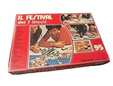 🔴 Festival Dei 7 Giochi In Scatola Anni 90 Vintage Dadi Schangai Oca Calcio 15