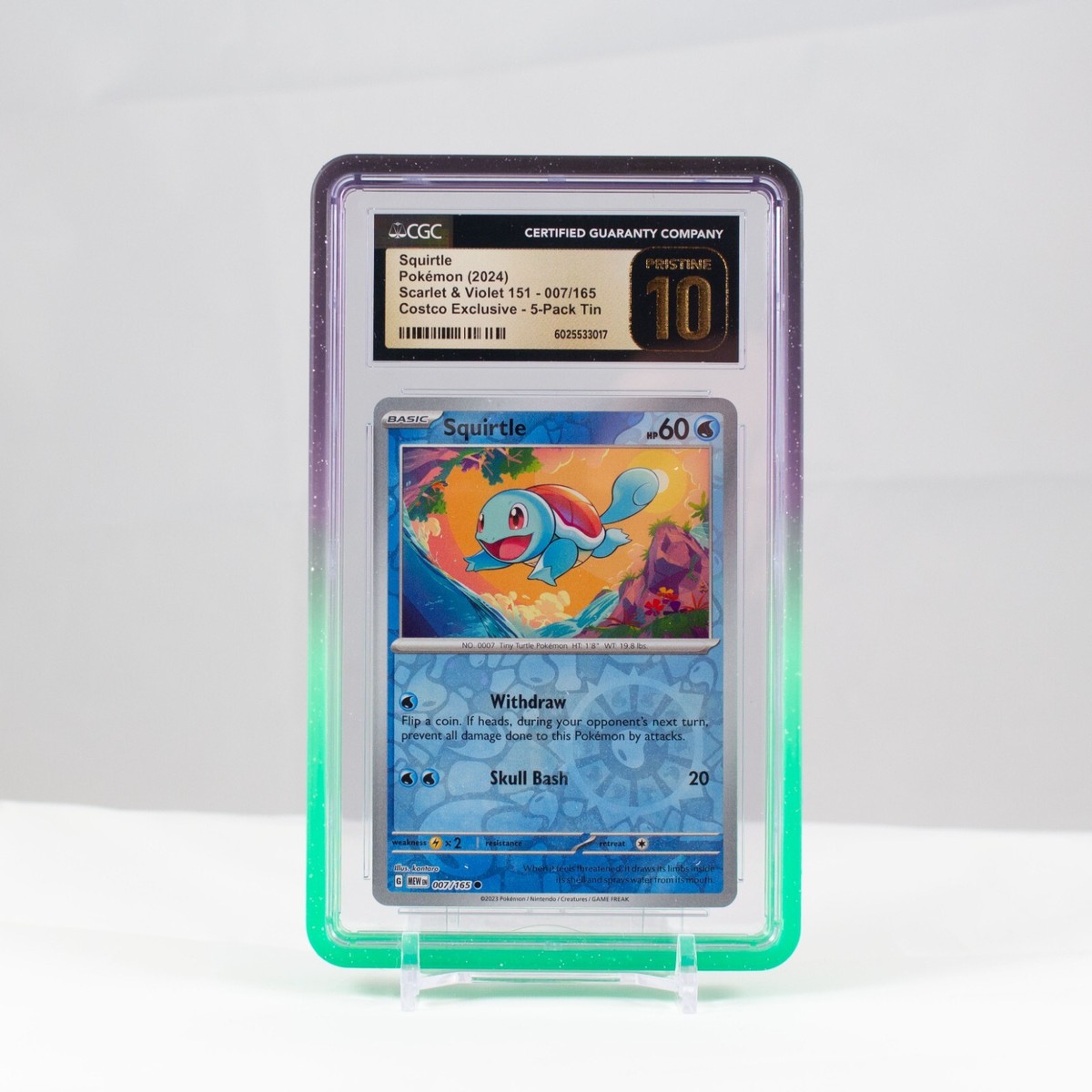 Pokemon Squirtle Reverse Holo #7 Scarlet & Violet 151 Costco - CGC 10  PRISTINE | eBay