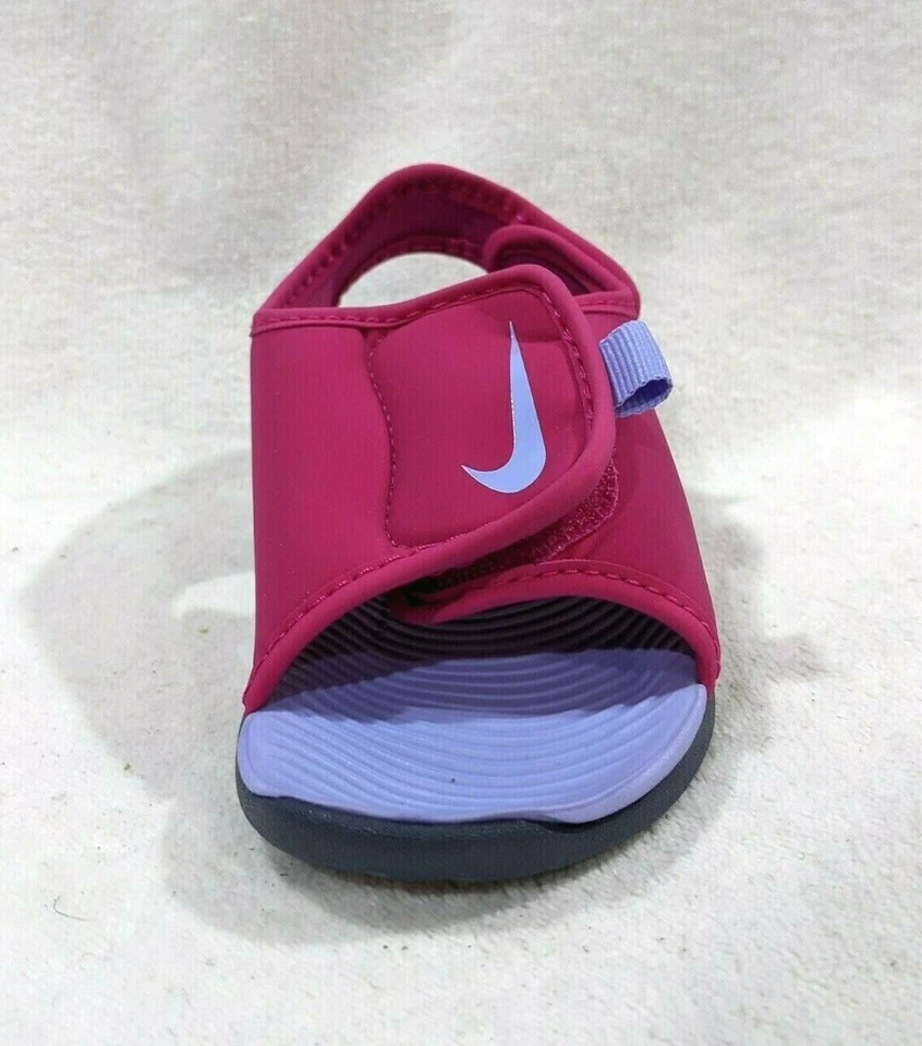 Sandalias Nike Sunray Adjust 5 V2 (TD) Fireberry/Púrpura para niñas pequeñas-Talla Asst NWB Foto 4 de 4