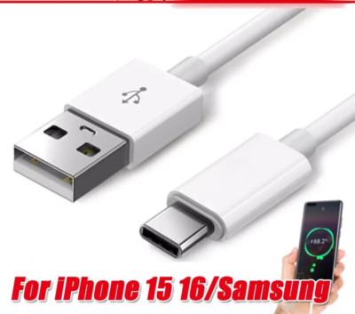 Bulk Lot 3/6FT Type USB-A to USB-C Cable 60W Fast Charging PD Cord Rapid Charger