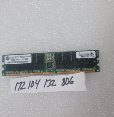 2GB DDR PC3200R DDR-400 128X4 36CHIPS 184PIN DIMM SERVER RAM ECC REG