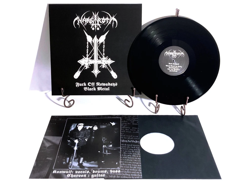 Пластинка долгоиграющая NARGAROTH F**k Off Today Black Metal 12 дюймов черный винил Judas Iscariot - Изображение 2 из 3