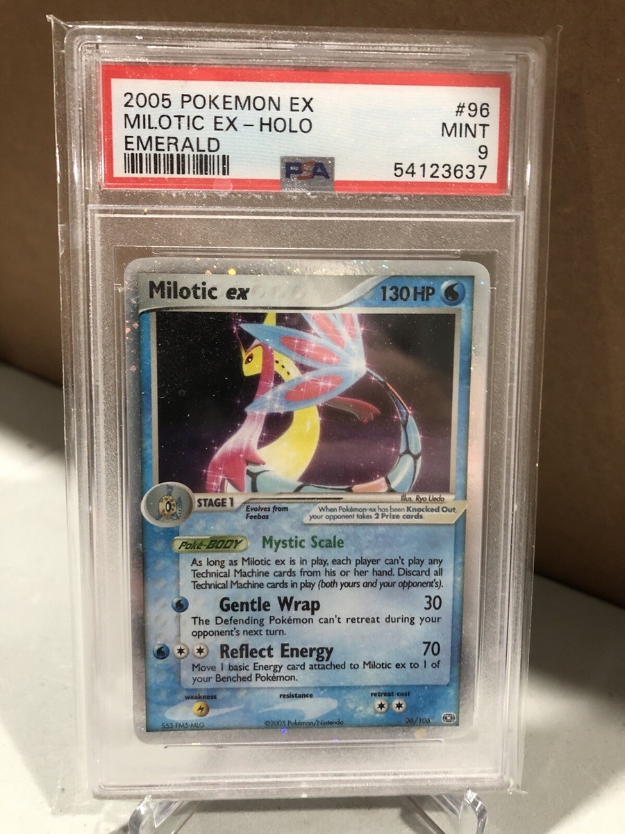 PSA 9 Mint Milotic ex EX Emerald Holo 2005 English Pokemon Card