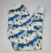 Womens Hanna Andersson Pajama Pants size Medium ski print skiing winter