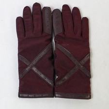 Vintage WinterLovers by Finale Burgundy Nylon Spandex Women's Gloves Size XS