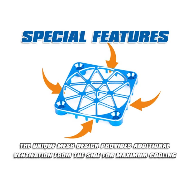 LRP Aluminum Safety Mesh Blue For 40mm Fan # LRP501981 - Image 4 of 4