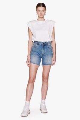 Anine Bing Neu mit Etikett The Kit Jeansshorts in Easy Blue Größe 29