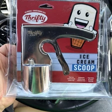 Thrifty Old Time Ice Cream Scoop Scooper Stainless Steel Rite-Aid Holiday