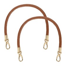 2 Pcs Braided Purse Strap, 21.6 Inch for Handbag Tote Making  Light Brown 
