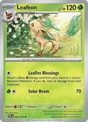 Leafeon - 005/131 - Holo Rare - Near Mint