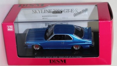 DISM 1/43 Nissan Skyline HT 2000 Turbo GT-E S blau metallic Modellauto gebraucht