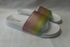 Cat  Jack Girls' Nikko Slip-On Slide Sandals Size L 4/5 Multicolor