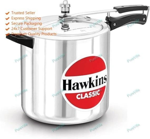 Hawkins 12 Litre Classic Pressure Cooker, Best Inner Lid Cooker, Big Pressure Co