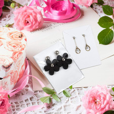 120 Pieces Earring Necklace Display Cards Jewelry Holder Cards Paper Tags wit...