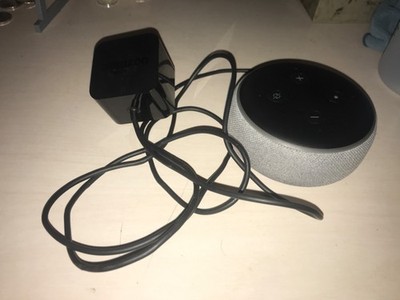 Amazon Echo Dot 3rd Generation Smart Speaker Sandstone White With cord m:C78mp8